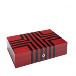 Кутия за часовници Rapport London Est. 1898 LABYRINTH RED FINISHED SOLID WOOD COLLECTOR BOX FOR 10 TIMEPIECES